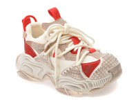 Pantofi sport GRYXX albi, 9898, din material textil si piele naturala - 1