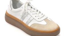 Pantofi sport GRYXX albi, BL5754, din piele naturala