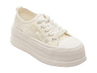 Pantofi sport GRYXX albi, C1190, din material textil - 1