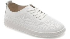 Pantofi sport GRYXX albi, CS672, din piele naturala
