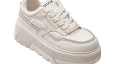Pantofi sport GRYXX albi, F69, din piele naturala