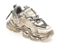 Pantofi sport GRYXX albi, F7801, din material textil si piele naturala - 1
