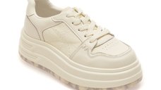 Pantofi sport GRYXX albi, model 8531 din piele naturala pentru femei