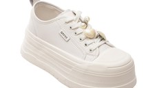 Pantofi sport GRYXX albi, R625D91, din piele naturala