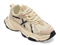 Pantofi sport GRYXX albi, Y508, din material textil si piele naturala - 1