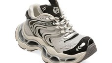 Pantofi sport GRYXX argintii, 1478A, din piele ecologica