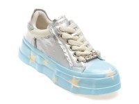 Pantofi sport GRYXX argintii, 8063, din piele ecologica - 1