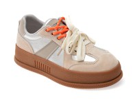 Pantofi sport GRYXX argintii, 9155, din piele ecologica - 1