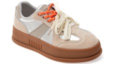 Pantofi sport GRYXX argintii, 9155, din piele ecologica