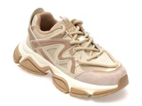Pantofi sport GRYXX bej, 1006, din material textil si piele naturala - 1
