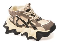 Pantofi sport GRYXX bej, 1008617, din material textil si piele naturala - 1