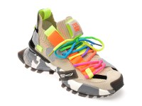 Pantofi sport GRYXX bej, 18159, din material textil - 1