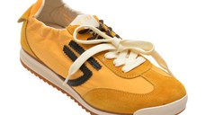Pantofi sport GRYXX galbeni, 30076, din material textil si piele naturala