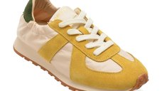 Pantofi sport GRYXX galbeni 30591 din material textil si piele naturala pentru femei