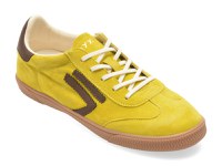 Pantofi sport GRYXX galbeni, 60221, din piele intoarsa - 1