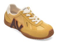 Pantofi sport GRYXX galbeni, C61203, din piele intoarsa - 1