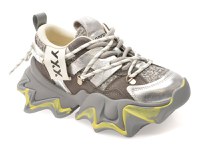 Pantofi sport GRYXX gri, 1008612, din material textil si piele naturala - 1