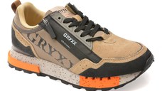 Pantofi sport GRYXX gri, 6013, din material textil si piele naturala