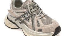 Pantofi sport GRYXX gri, model 8891 din material textil si piele naturala