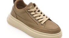 Pantofi sport GRYXX kaki, F8956, din piele naturala