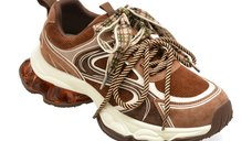 Pantofi sport GRYXX maro 6130 din material textil si piele naturala