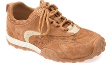 Pantofi sport GRYXX maro, 6235, din material textil si piele naturala