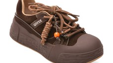 Pantofi sport GRYXX maro, 90525, din piele naturala