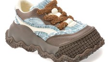 Pantofi sport GRYXX maro, S6101, din material textil si piele naturala