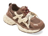 Pantofi sport GRYXX maro, T6533, din material textil si piele naturala - 1