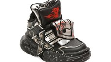 Pantofi sport GRYXX model 6668 negri din piele ecologica pentru femei
