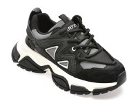 Pantofi sport GRYXX negri, 1006, din material textil si piele naturala - 1