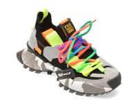 Pantofi sport GRYXX negri, 18159, din material textil - 1