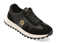 Pantofi sport GRYXX negri, 58373, din material textil si piele naturala - 1