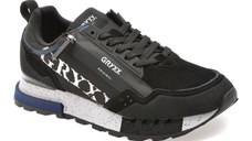 Pantofi sport GRYXX negri, 6013, din material textil si piele naturala