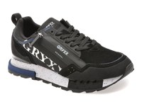 Pantofi sport GRYXX negri, 6013, din material textil si piele naturala - 1