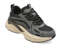 Pantofi sport GRYXX negri, 608, din material textil si piele naturala - 1