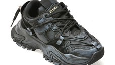Pantofi sport GRYXX negri, 82679, din piele ecologica