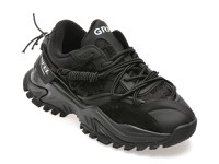 Pantofi sport GRYXX negri, 82691, din material textil si piele naturala - 1