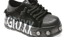 Pantofi sport GRYXX negri, 90713, din piele intoarsa