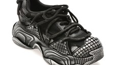 Pantofi sport GRYXX negri, 9811, din material textil si piele naturala