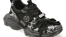 Pantofi sport GRYXX negri, LN36, din material textil