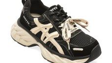 Pantofi sport GRYXX negri, T6533, din material textil si piele naturala