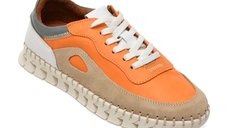 Pantofi sport GRYXX portocalii din piele naturala, model 1391993