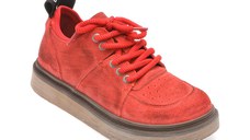 Pantofi sport GRYXX rosii, 10221, din piele intoarsa