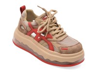 Pantofi sport GRYXX rosii, 5S137, din material textil - 1
