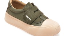 Pantofi sport GRYXX verzi, 8578, din nabuc