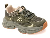 Pantofi sport GRYXX verzi, 9786, din material textil si piele naturala - 1