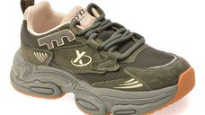 Pantofi sport GRYXX verzi, 9786, din material textil si piele naturala