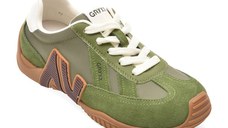 Pantofi sport GRYXX verzi, C61203, din piele intoarsa