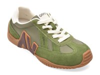 Pantofi sport GRYXX verzi, C61203, din piele intoarsa - 1